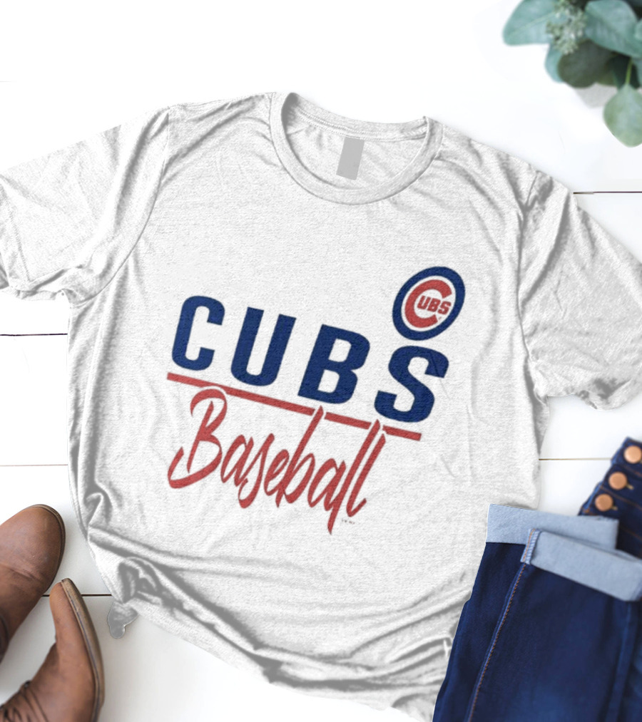 Chicago Cubs Baseball CUBS Logo G-III 4Her By Carl Banks Team T-Shirt