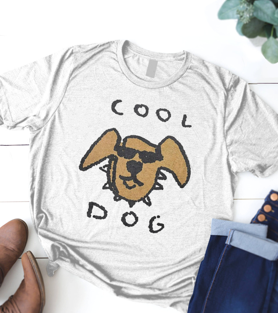 COOL DOG Sunglasses Head T-Shirt