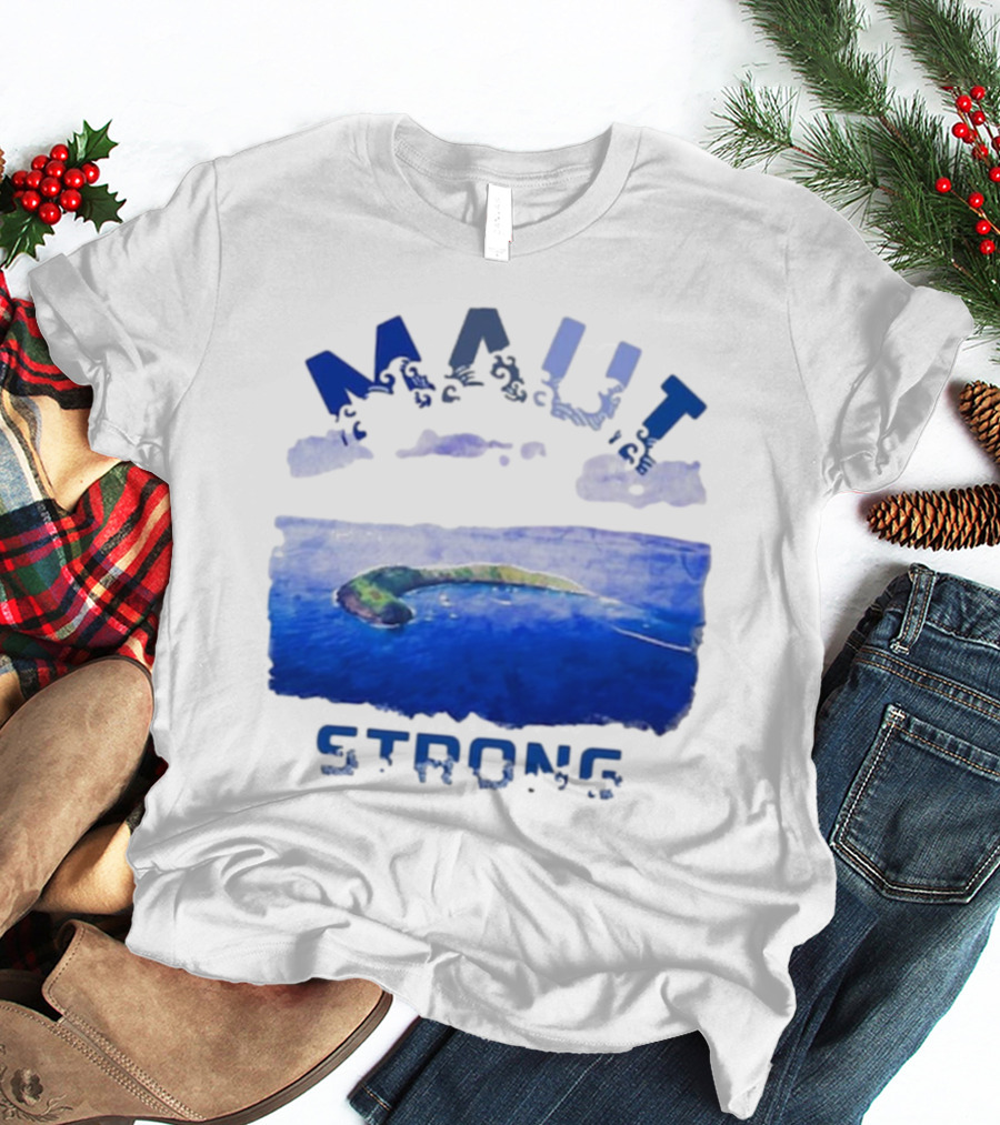 Maui Strong Lahaina Vintage Coastal Landscape T-Shirt
