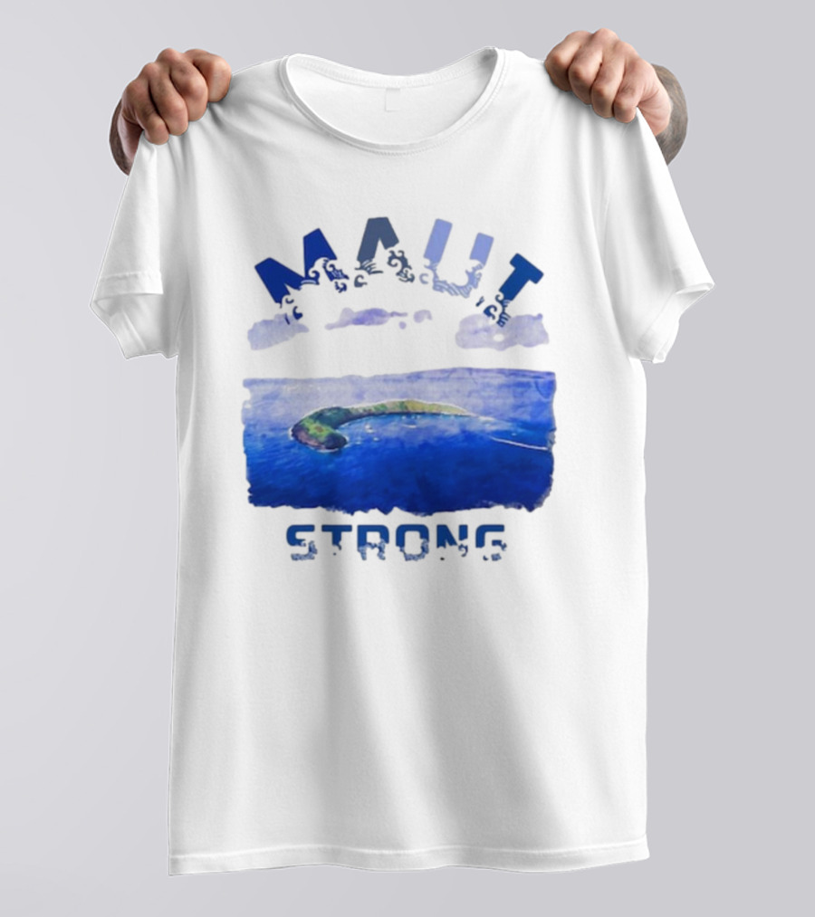 Maui Strong Lahaina Vintage Coastal Landscape T-Shirt