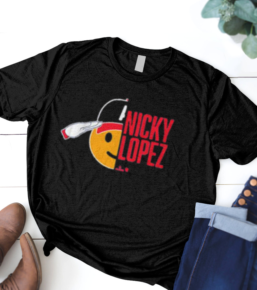 Nicky Lopez Salute Icon Atlanta Braves T-Shirt