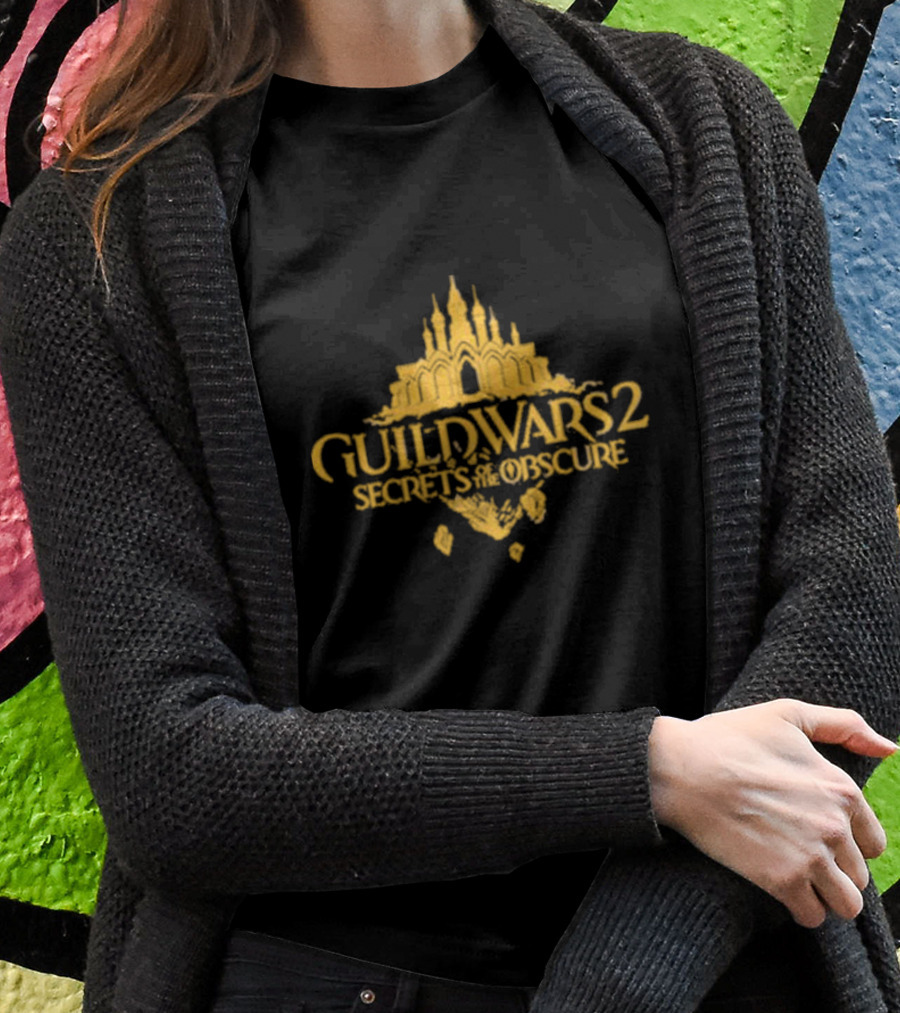 Guild Wars 2 Secrets Of The Obscure Castle Silhouette Fantasy T-Shirt