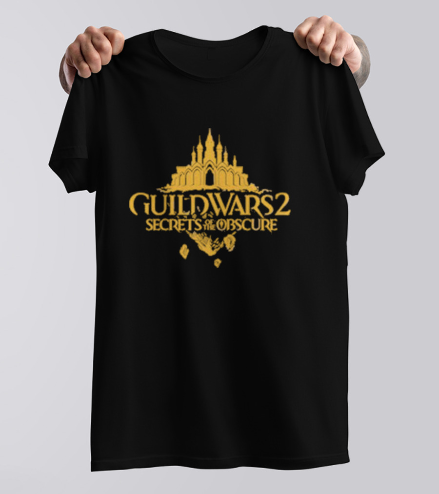 Guild Wars 2 Secrets Of The Obscure Castle Silhouette Fantasy T-Shirt