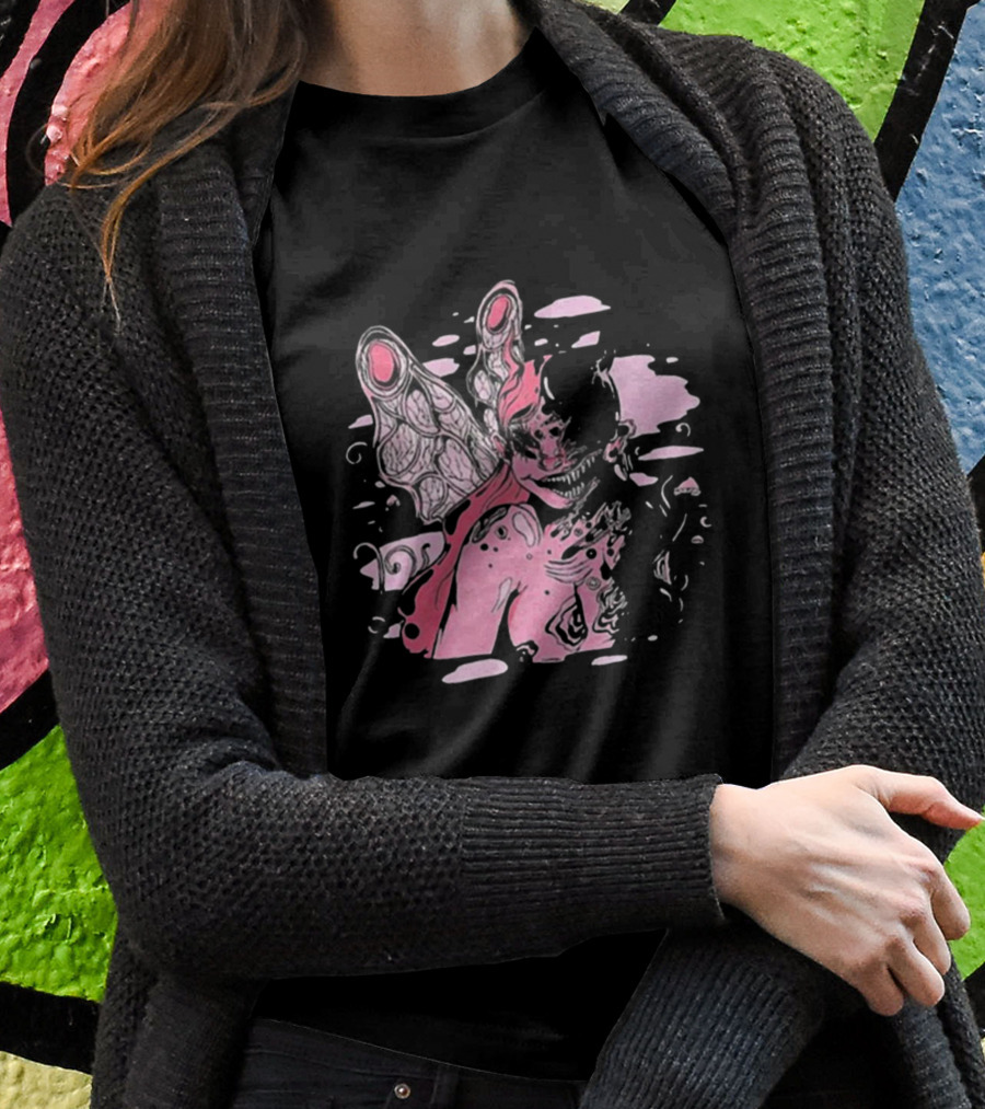 Spencers Melanie Martinez Portals Pink Fantasy Creature Concept T-Shirt