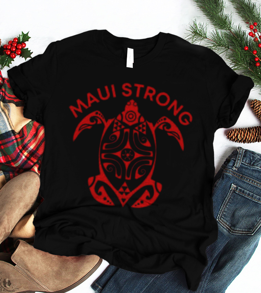 Maui Strong Turtle Polynesian T-Shirt