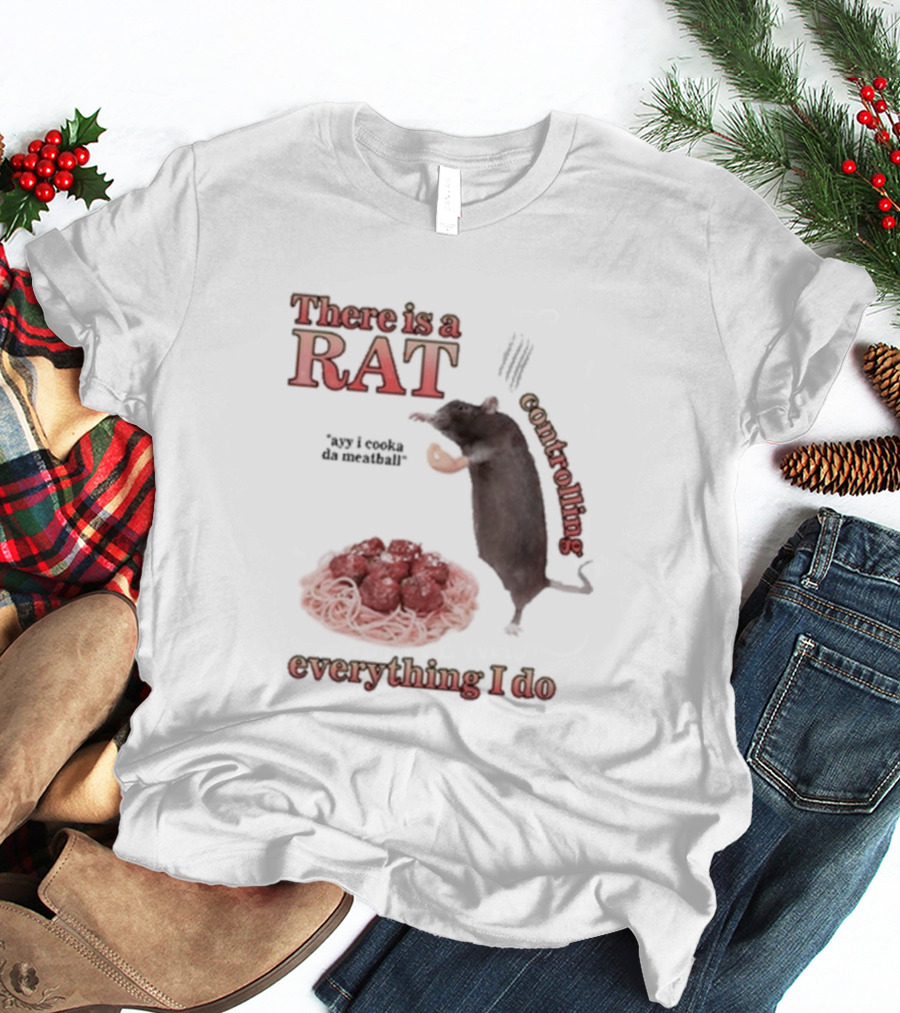 There Is A Rat Controlling Everything I Do Ayy I Cooka Da Meatball T-Shirt