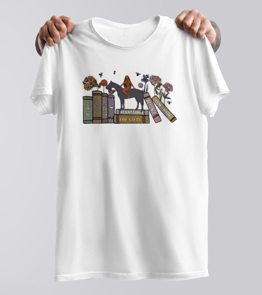 Beyonce Renaissance Lemonade Gifts Vintage Album Books Rider T-Shirt