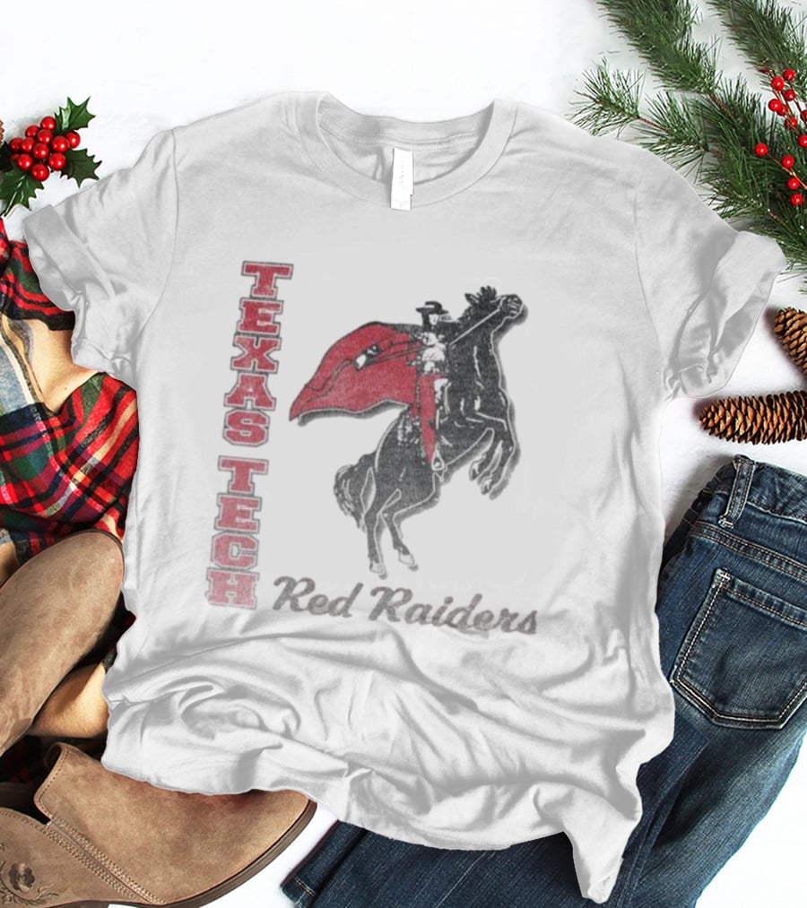 Texas Tech Red Raiders Vintage Phase Out Riding Mascot 47 Franklin T-Shirt