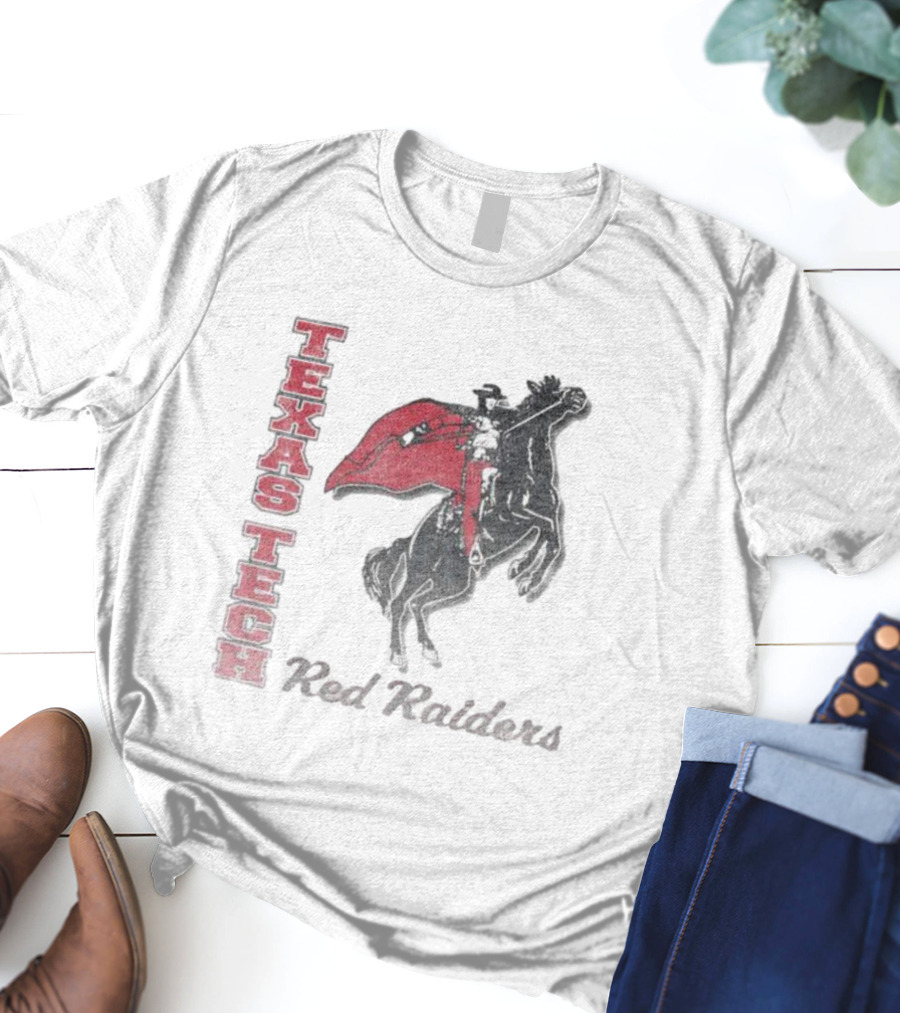Texas Tech Red Raiders Vintage Phase Out Riding Mascot 47 Franklin T-Shirt