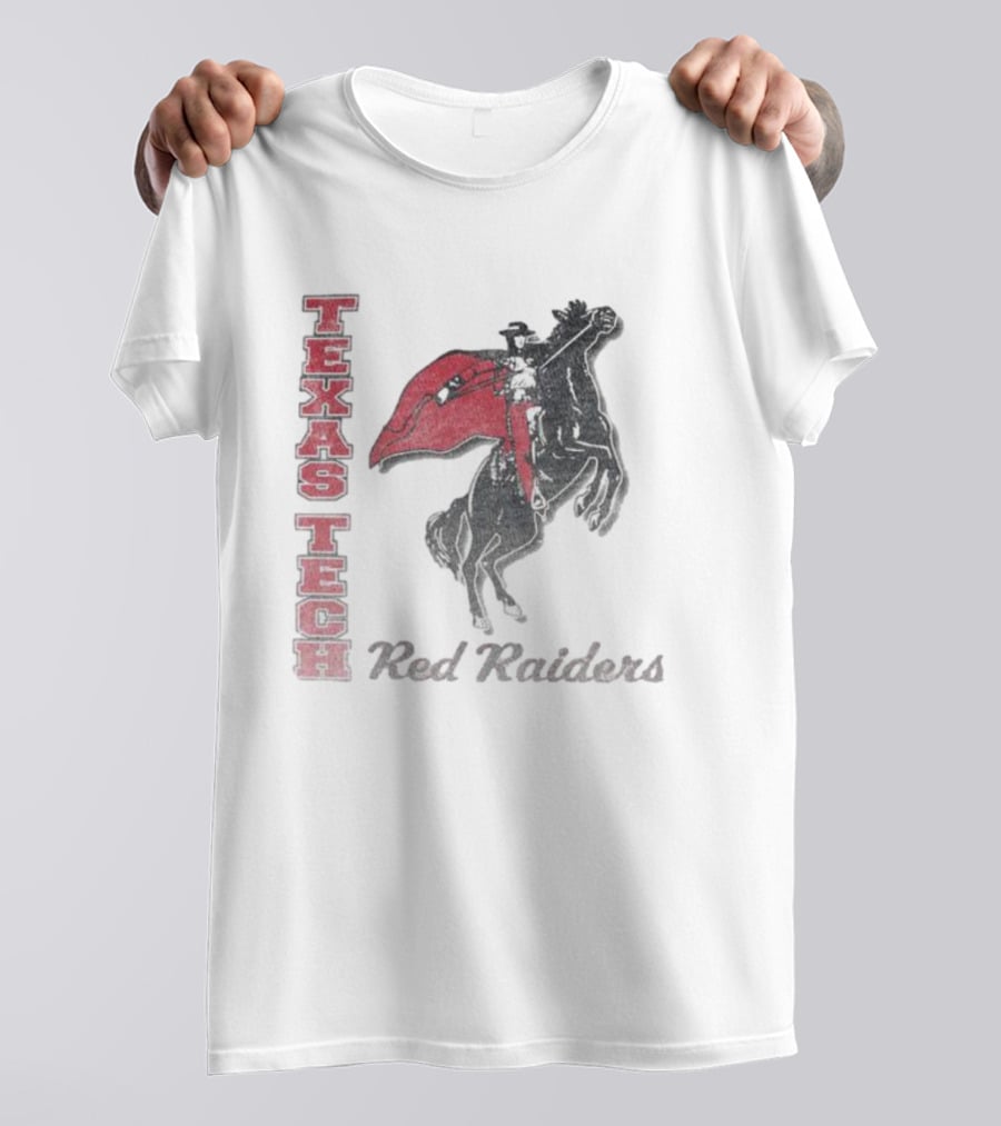 Texas Tech Red Raiders Vintage Phase Out Riding Mascot 47 Franklin T-Shirt