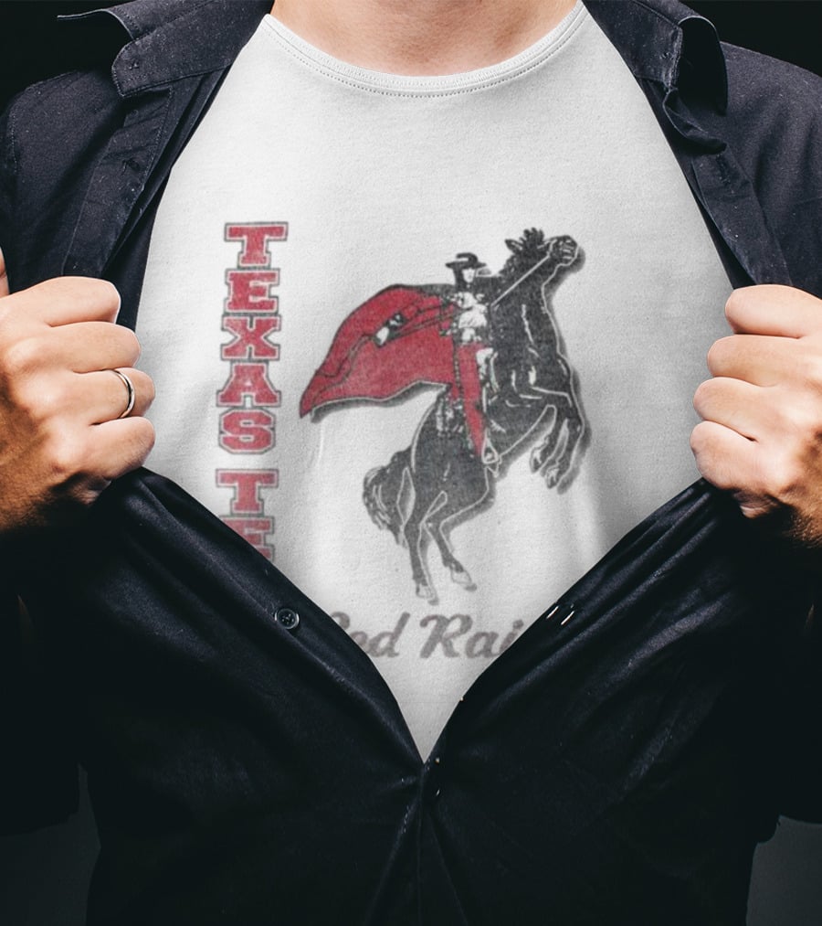 Texas Tech Red Raiders Vintage Phase Out Riding Mascot 47 Franklin T-Shirt