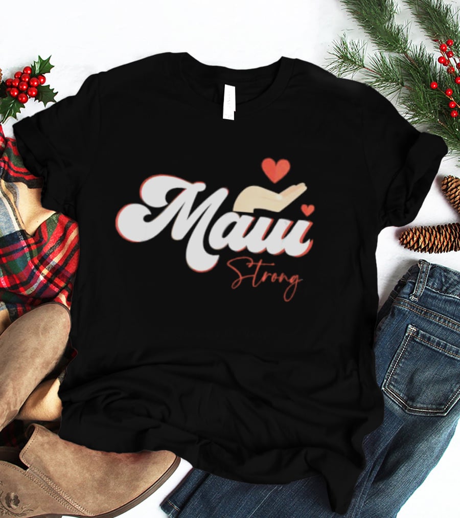 Maui Strong Vintage Hawaii Island I Love Hawaii T-Shirt