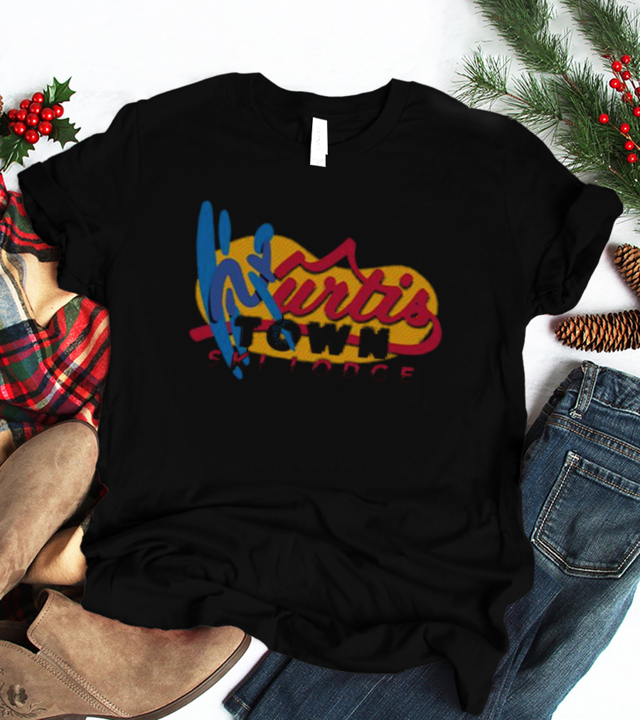 Kurtis Town Ski Lodge Est. 1994 T-Shirt