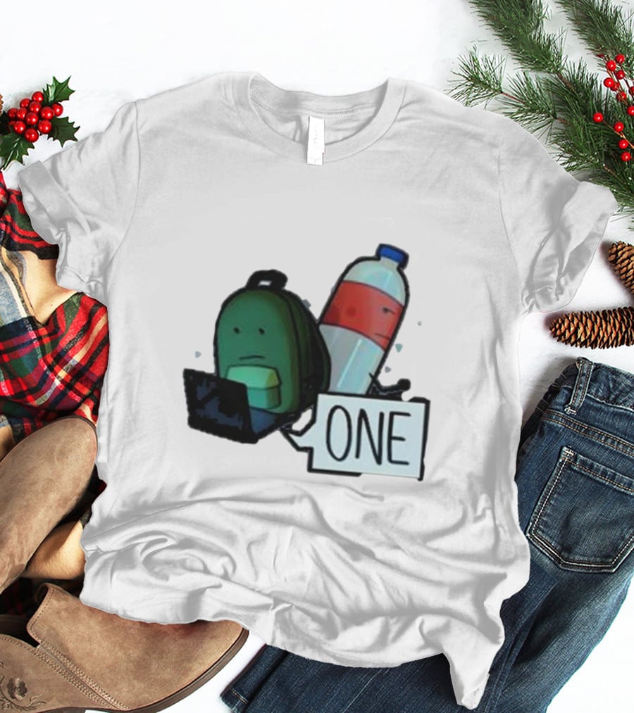 ONE Mystery Solvers Backpack And Bottle T-Shirt