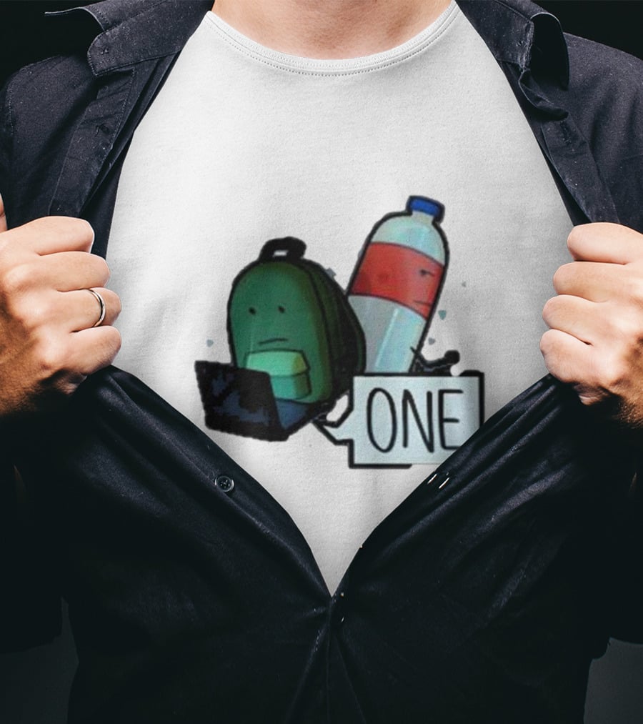ONE Mystery Solvers Backpack And Bottle T-Shirt