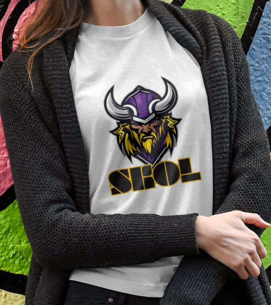 SKOL Scandinavian Pride Minnesota Vikings Warrior T-Shirt