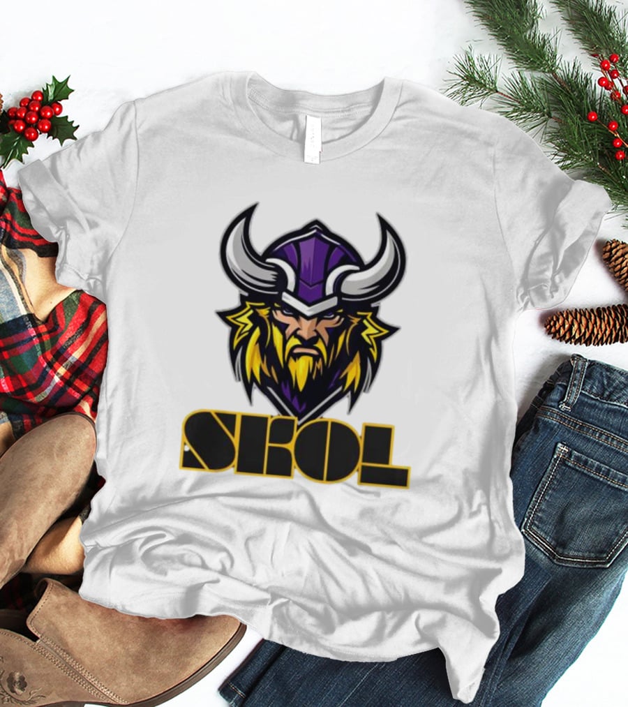 SKOL Scandinavian Pride Minnesota Vikings Warrior T-Shirt