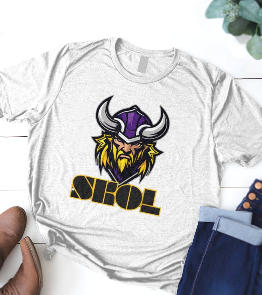 SKOL Scandinavian Pride Minnesota Vikings Warrior T-Shirt