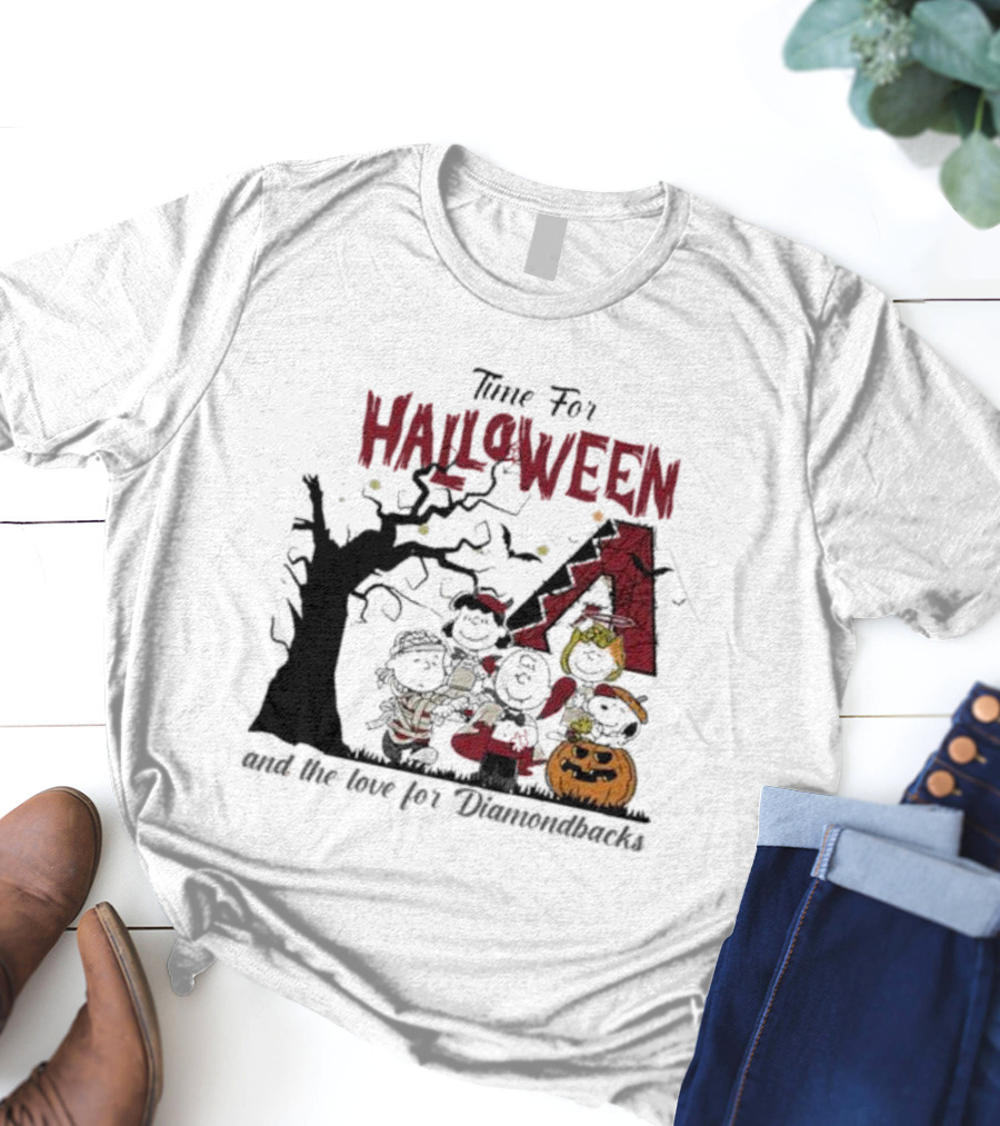 Time For Halloween And The Love For Diamondbacks T-Shirt