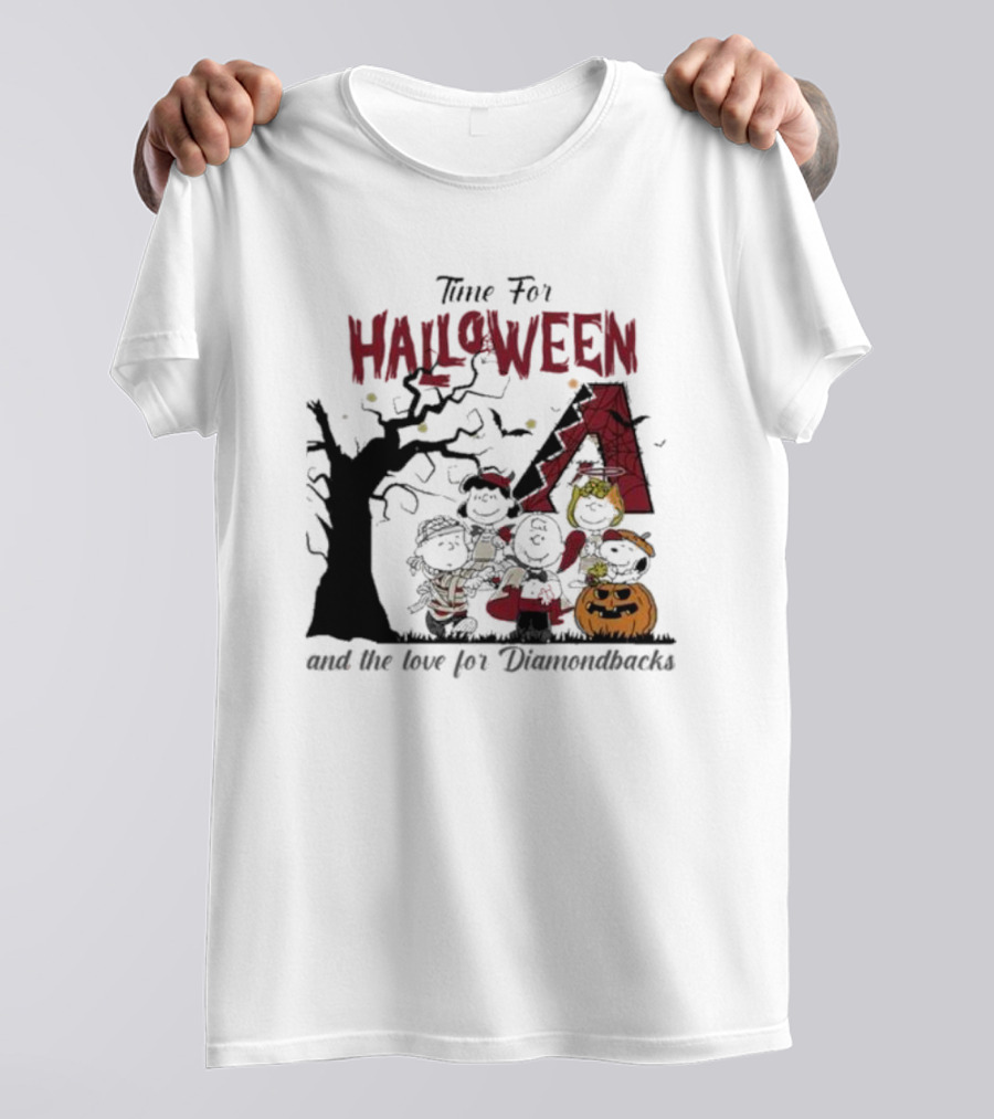 Time For Halloween And The Love For Diamondbacks T-Shirt