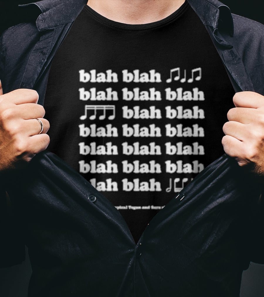 Blah Blah Blah Typical Tegan And Sara Show Music Notes T-Shirt