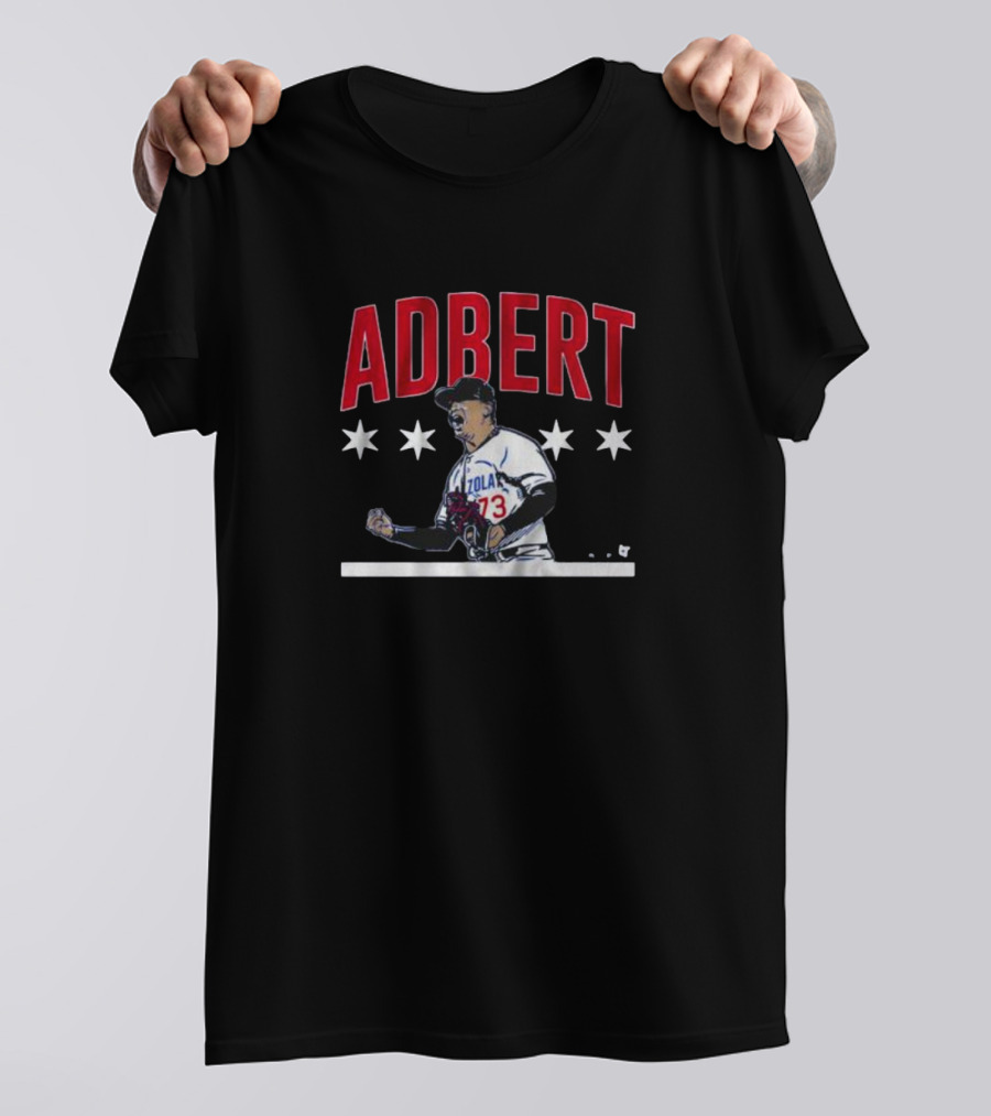 Adbert Alzolay Fist Pump Baseball Star Number 73 T-Shirt