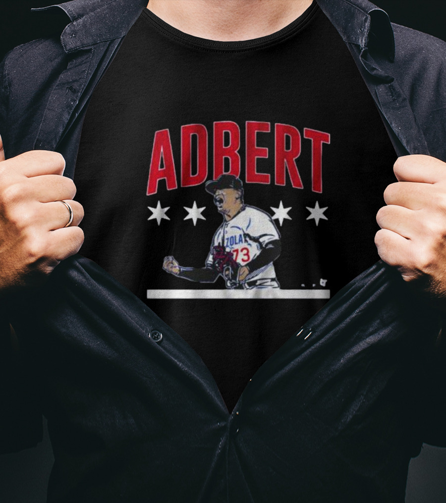 Adbert Alzolay Fist Pump Baseball Star Number 73 T-Shirt