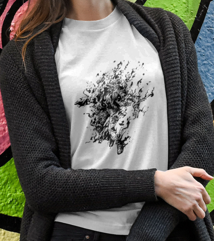 Exploding Fiery Abstract Jacket T-Shirt