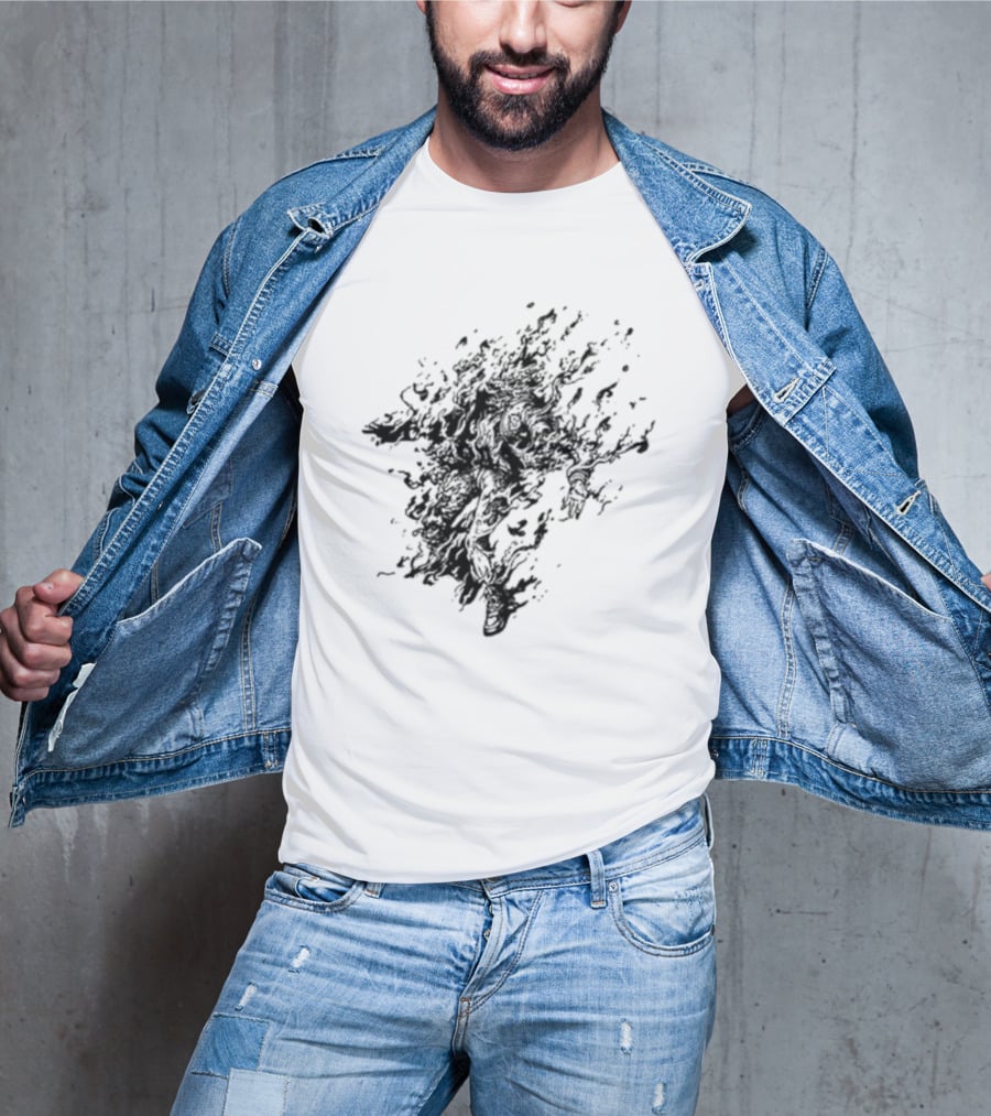 Exploding Fiery Abstract Jacket T-Shirt