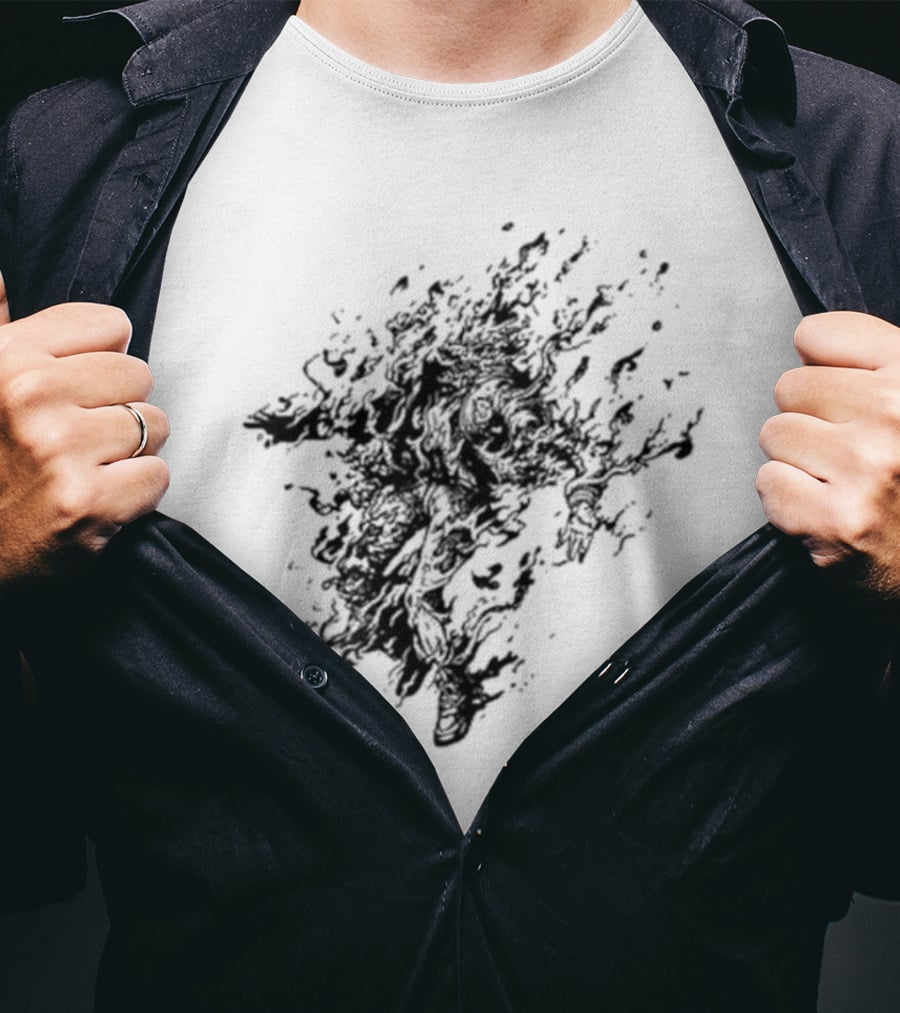 Exploding Fiery Abstract Jacket T-Shirt