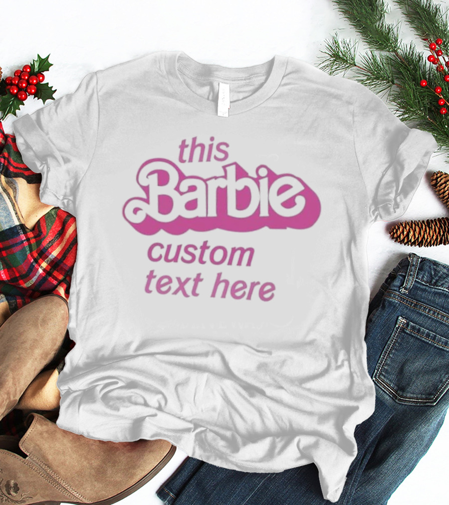 This Barbie Doll Baby Girl Birthday Custom Party Girls Besties Custom Birthday T-Shirt