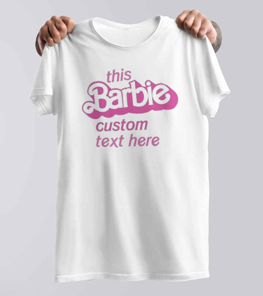 This Barbie Doll Baby Girl Birthday Custom Party Girls Besties Custom Birthday T-Shirt