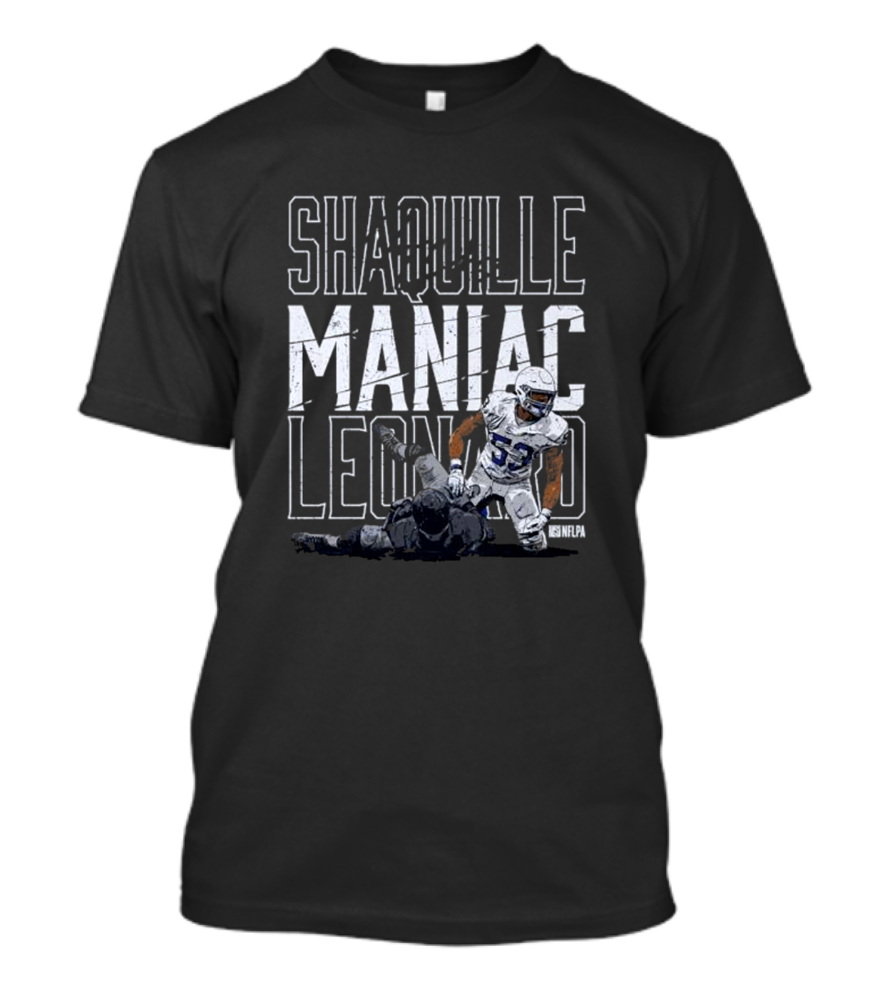 Shaquille Leonard Maniac NFLPA Signature Indianapolis Colts T-Shirt
