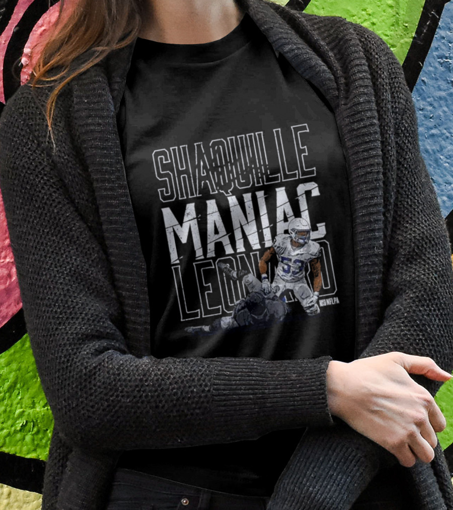 Shaquille Leonard Maniac NFLPA Signature Indianapolis Colts T-Shirt