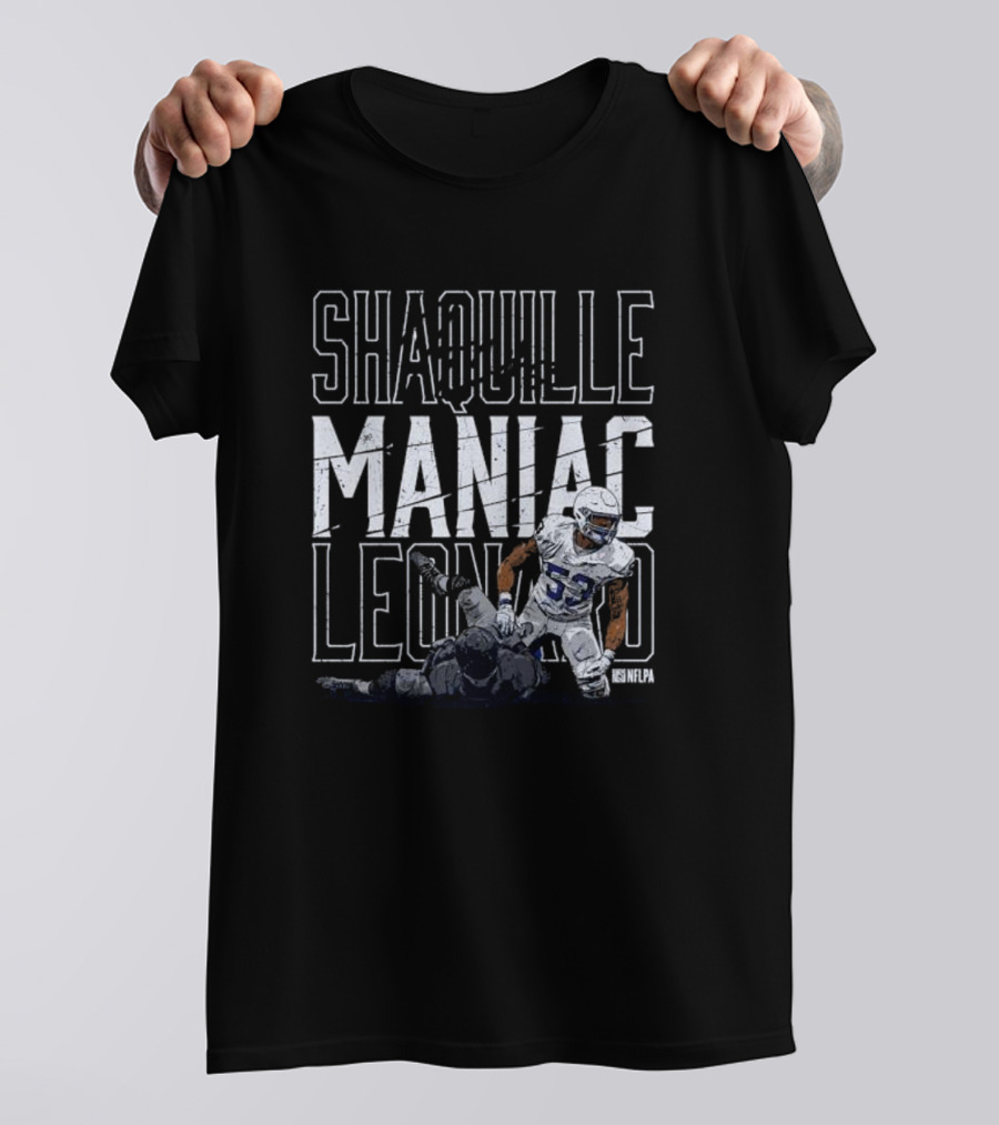 Shaquille Leonard Maniac NFLPA Signature Indianapolis Colts T-Shirt
