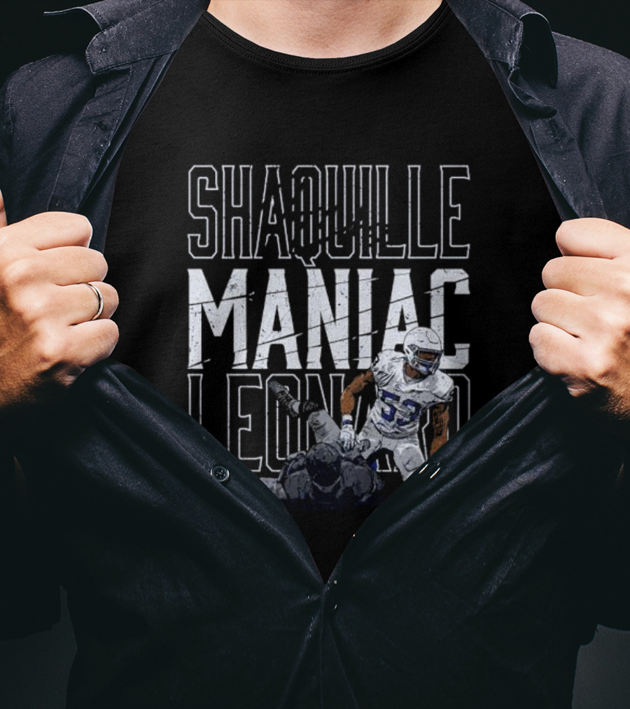 Shaquille Leonard Maniac NFLPA Signature Indianapolis Colts T-Shirt