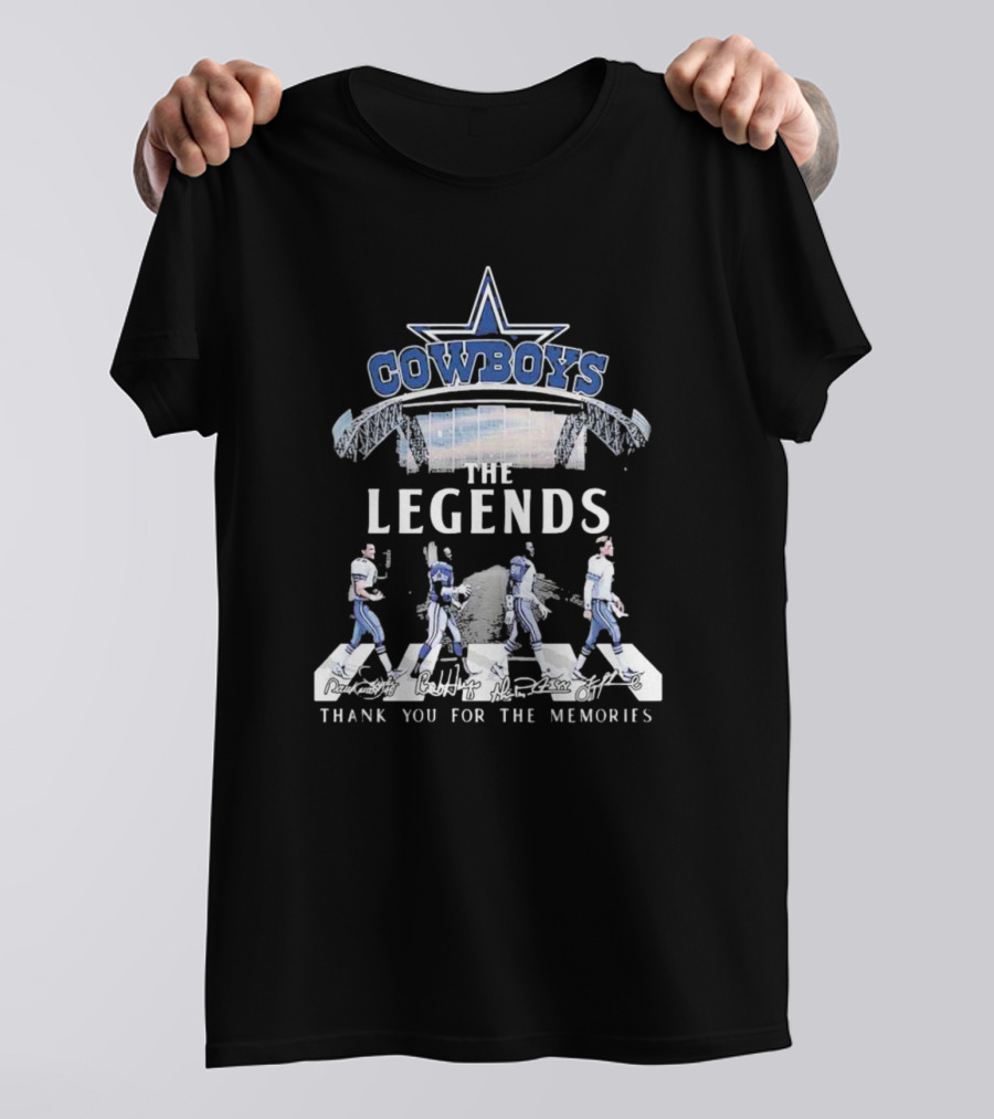 Cowboys The Legends Thank You For The Memories Dallas Stadium Players T-Shirt