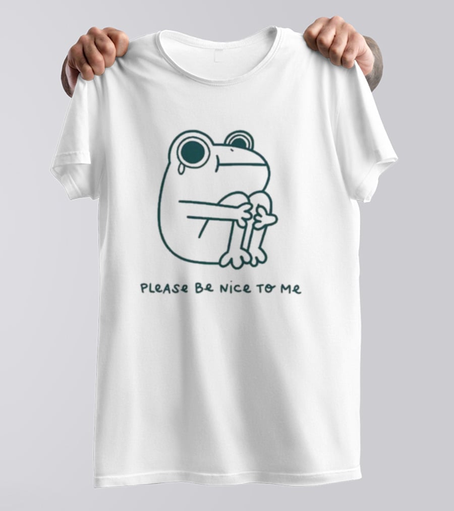 Jess Was Here Please Be Nice To Me Frog T-Shirt