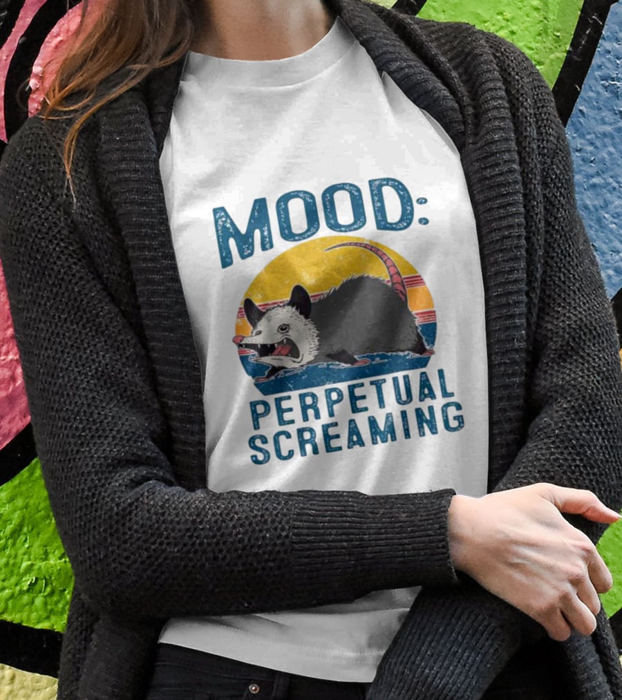 Mood Perpetual Screaming Opossum Vintage T-Shirt