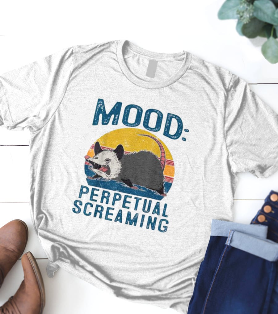 Mood Perpetual Screaming Opossum Vintage T-Shirt