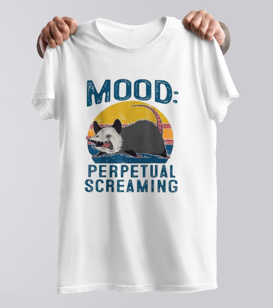 Mood Perpetual Screaming Opossum Vintage T-Shirt
