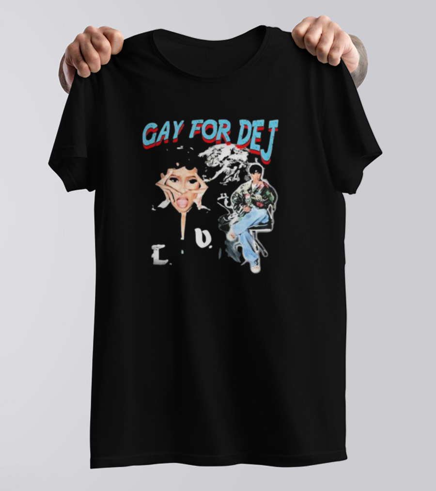 GAY FOR DEJ Pop Art Style With Fashionable Poses T-Shirt