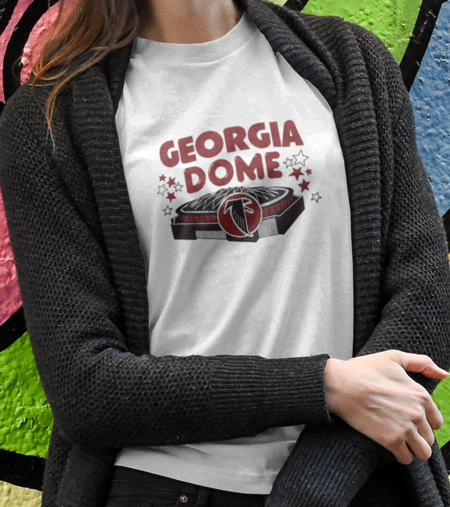 Atlanta Falcons Georgia Dome Stadium Stars T-Shirt