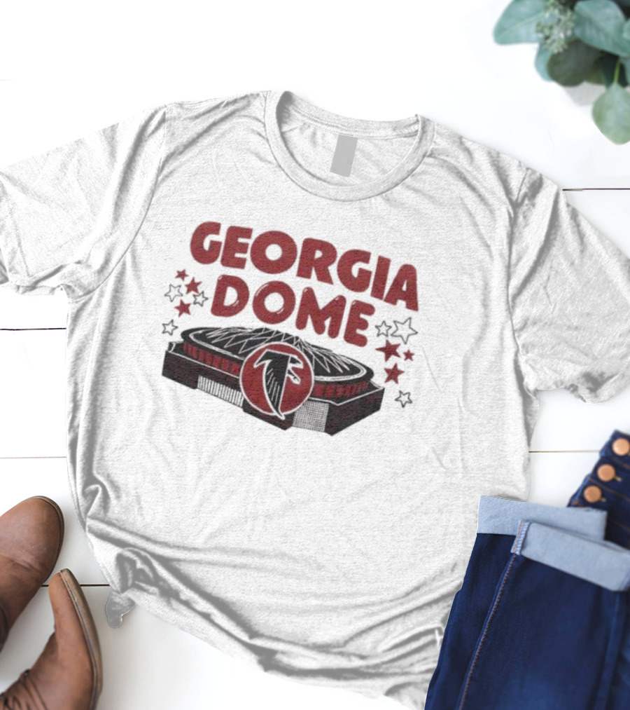 Atlanta Falcons Georgia Dome Stadium Stars T-Shirt