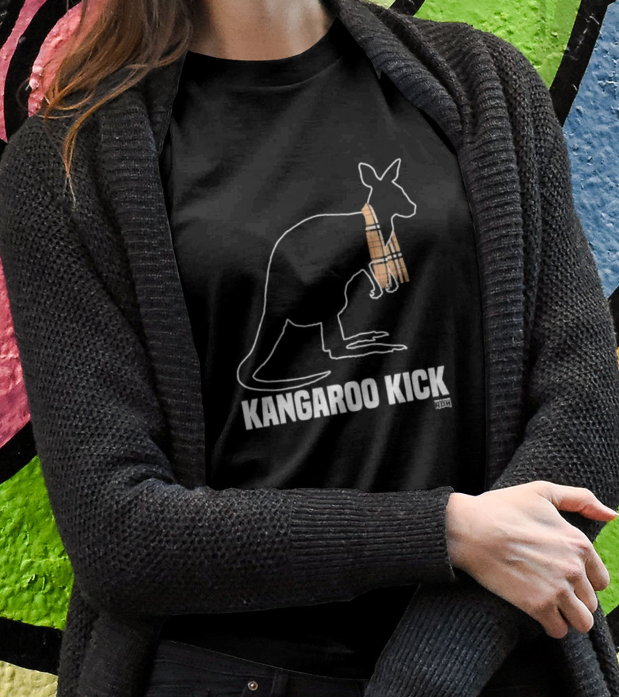 MJF Kangaroo Kick Scarf Outline T-Shirt