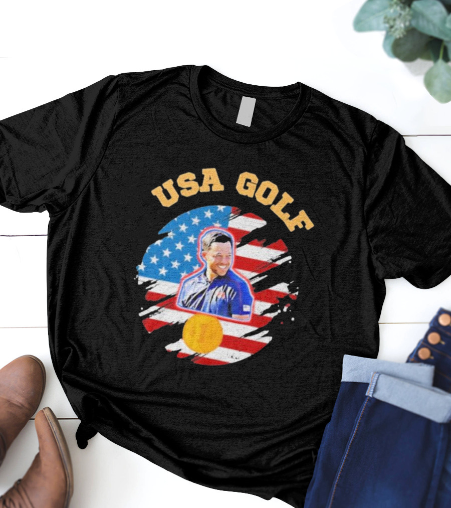 Xander Schauffele Team USA Golf Essential Sweater USA Golf T-Shirt