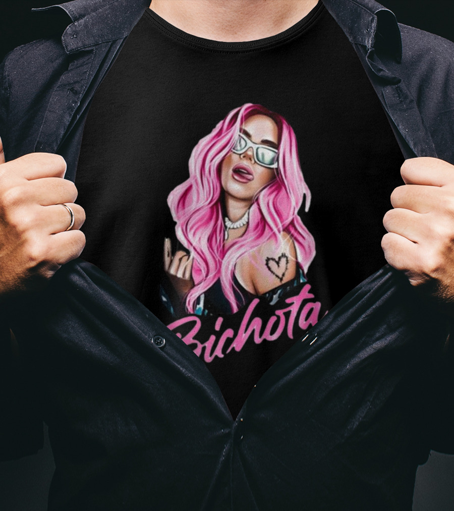 Karol G Pink Hair La Bichota Reggaeton Fan Birthday Gift T-Shirt