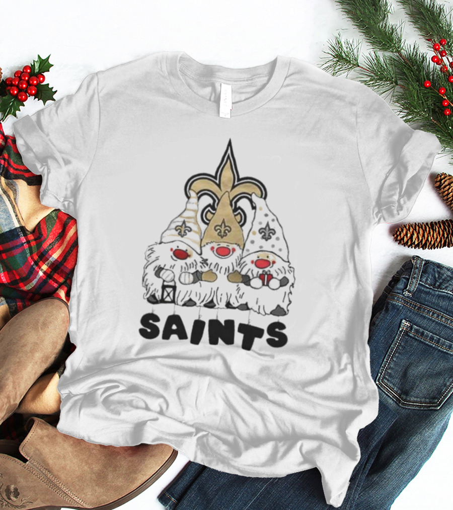 New Orleans Saints Gnomes Fleur-de-Lis Highlights T-Shirt