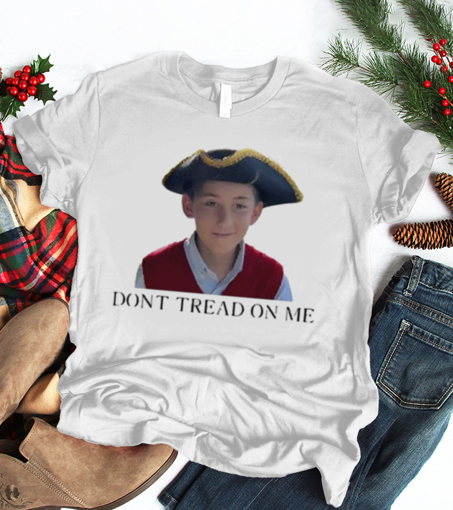 12 Year Old Boy Don't Tread On Me Revolutionary Hat T-Shirt