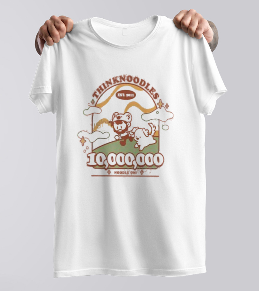 THINKNOODLES EST. 2011 NOODLE ON 10,000,000 T-Shirt
